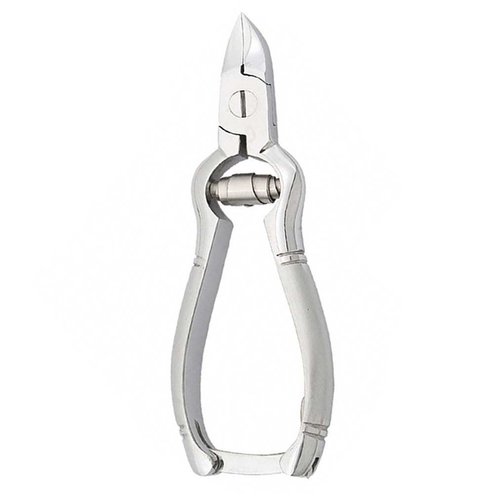 Beauty Cantilever Nail Cutter Stainless Steel Ingrown Toe Nail Clipper with Plain Handle Barrel Spring Action Manicure Pedicure Tool